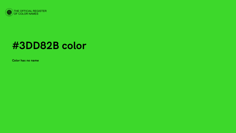 #3DD82B color image