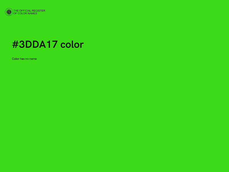 #3DDA17 color image