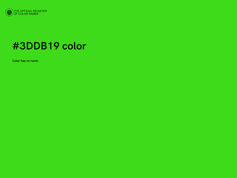 #3DDB19 color image