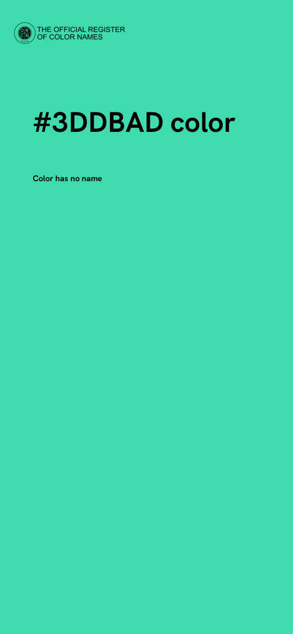 #3DDBAD color image