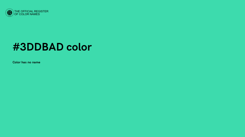#3DDBAD color image