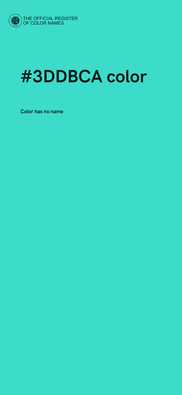 #3DDBCA color image