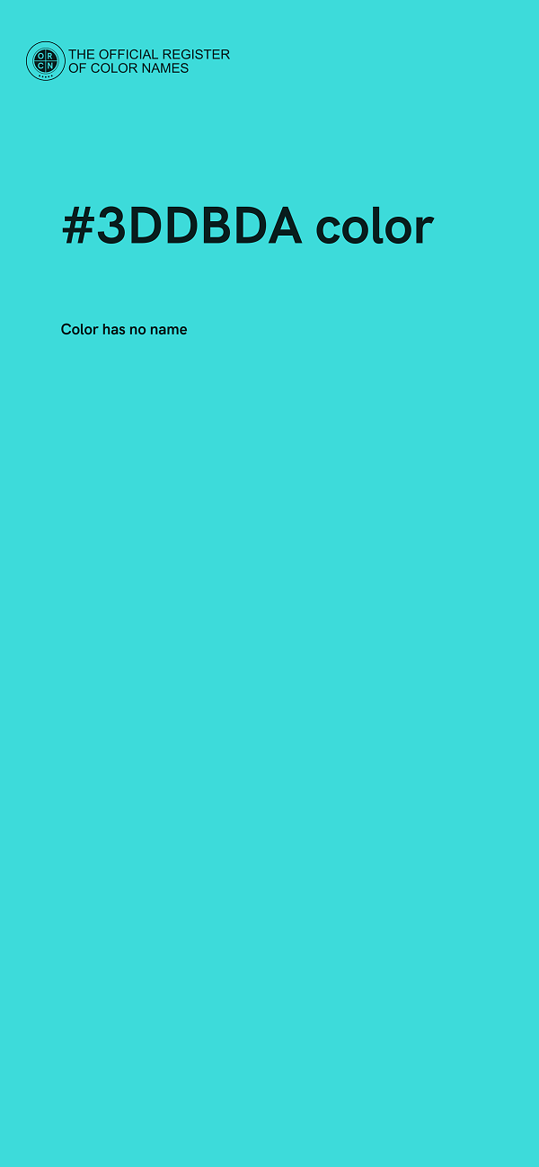 #3DDBDA color image