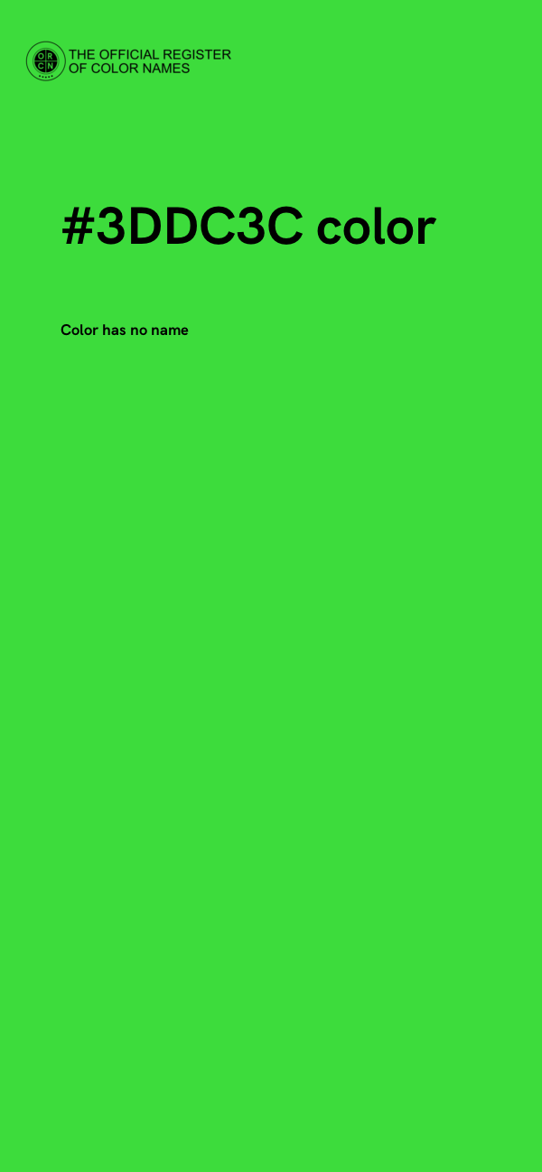 #3DDC3C color image