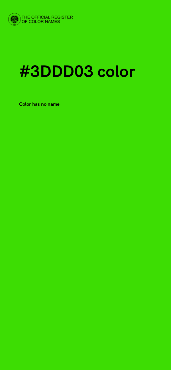 #3DDD03 color image
