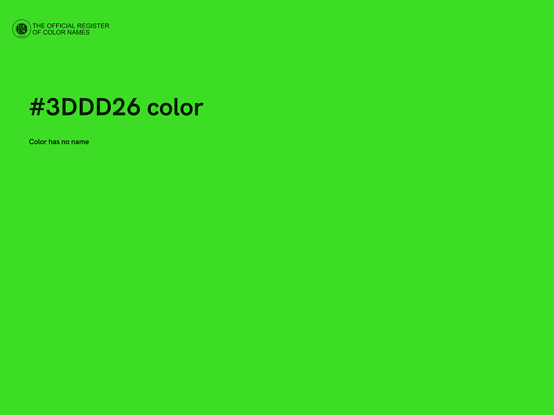 #3DDD26 color image