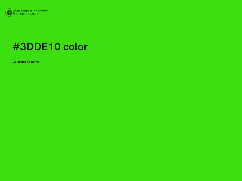 #3DDE10 color image