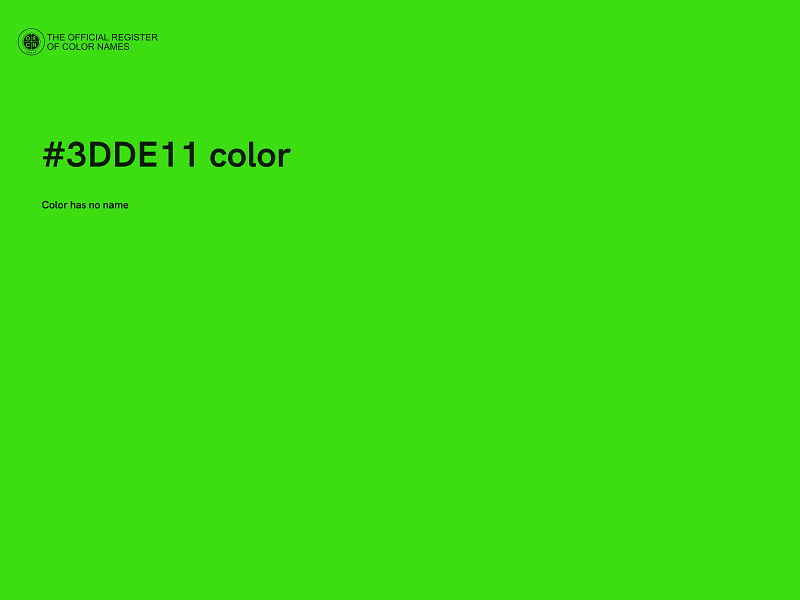 #3DDE11 color image