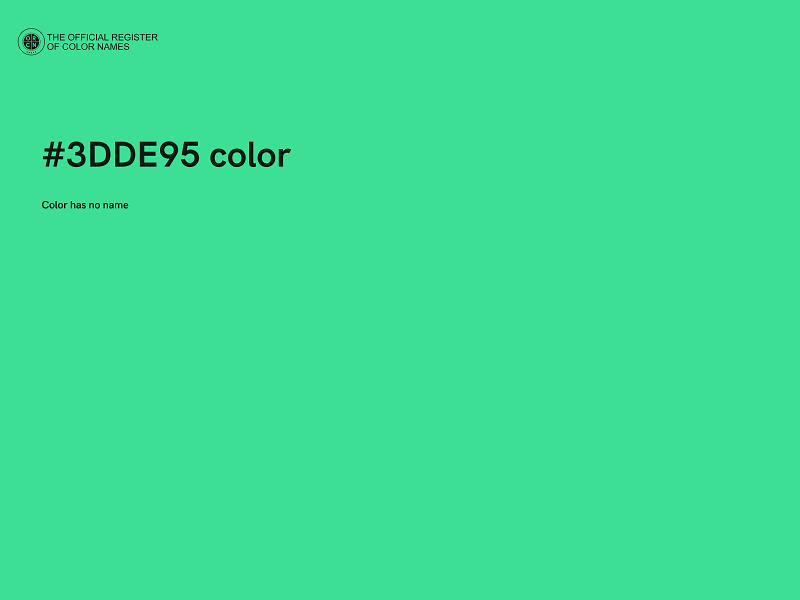 #3DDE95 color image