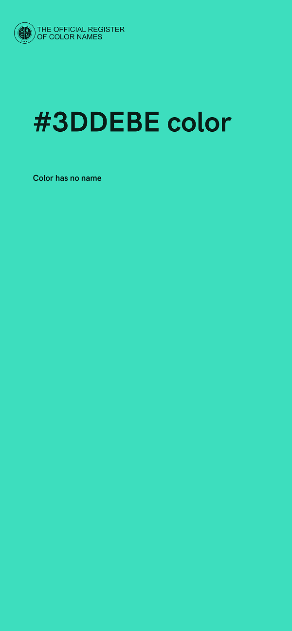 #3DDEBE color image