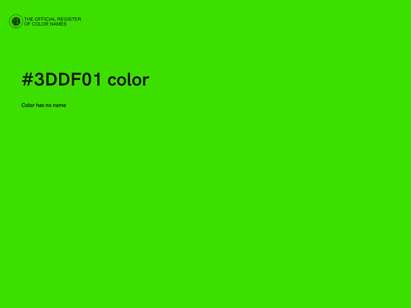 #3DDF01 color image