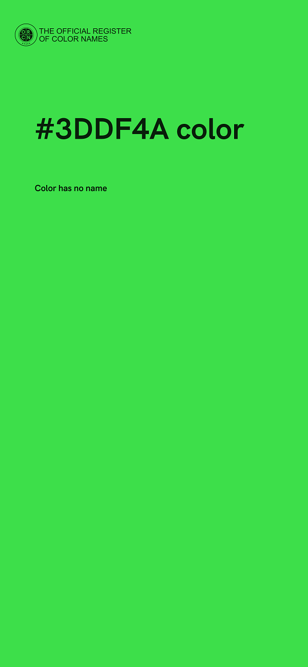 #3DDF4A color image