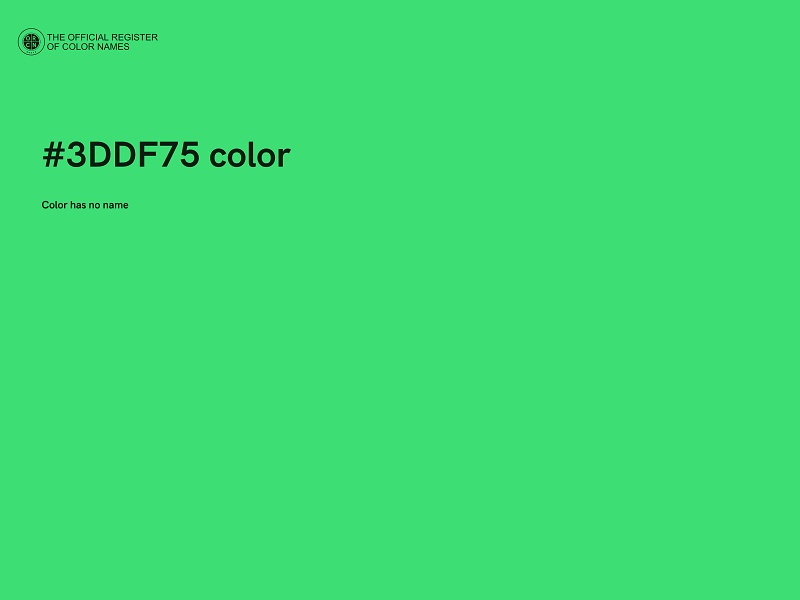 #3DDF75 color image