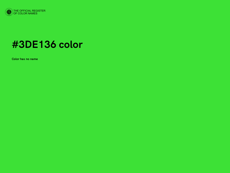 #3DE136 color image
