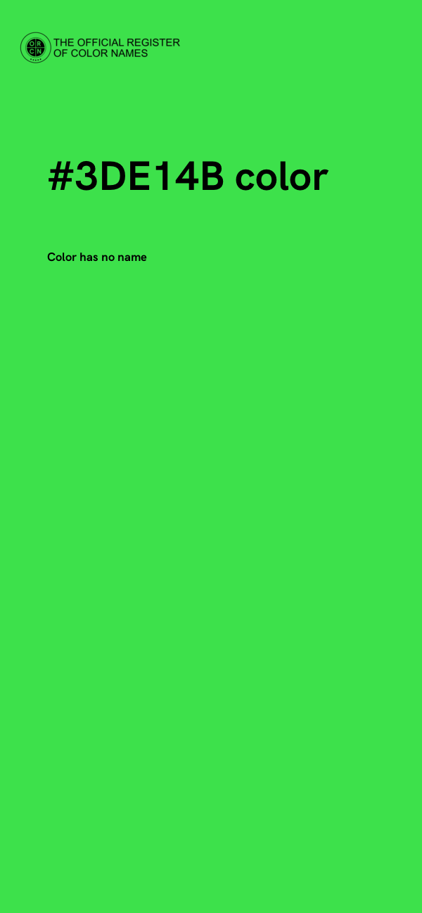 #3DE14B color image