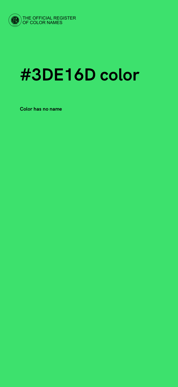 #3DE16D color image