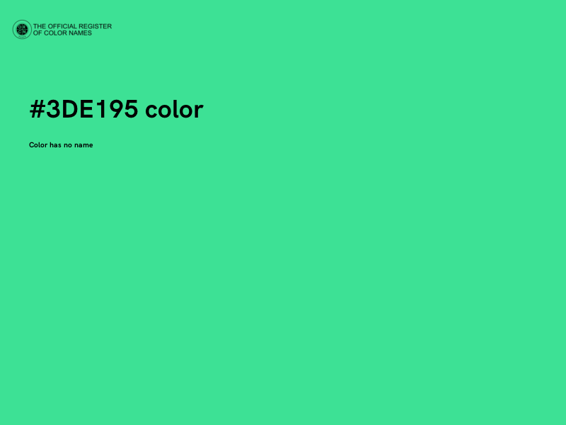 #3DE195 color image