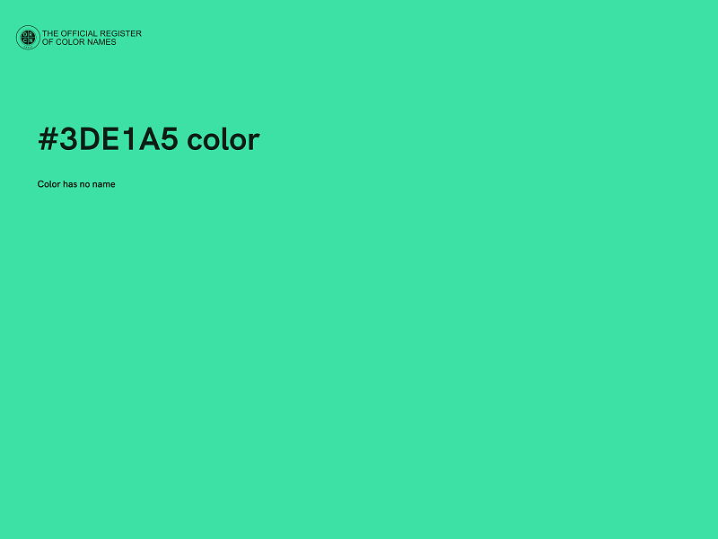 #3DE1A5 color image