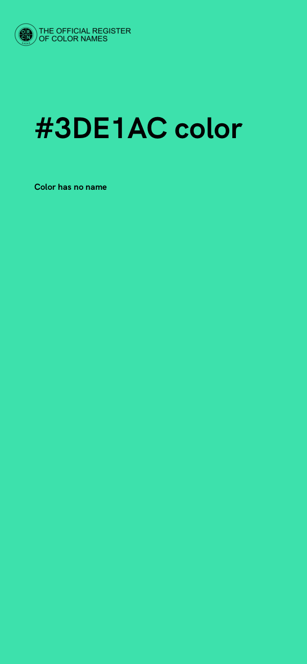 #3DE1AC color image