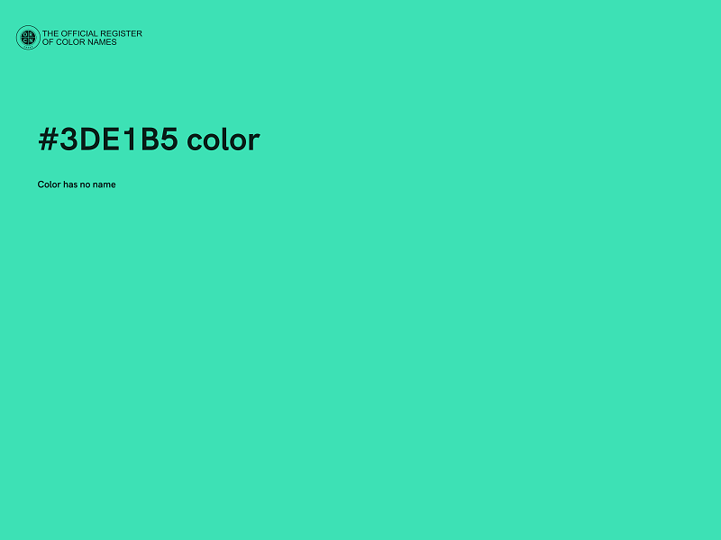 #3DE1B5 color image