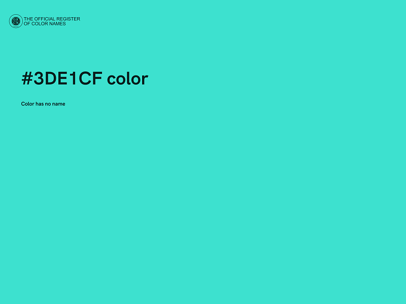 #3DE1CF color image