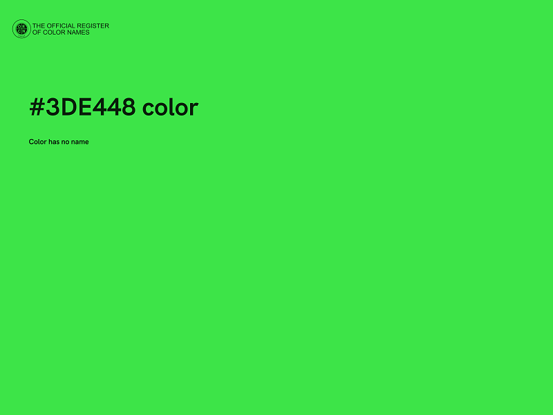 #3DE448 color image