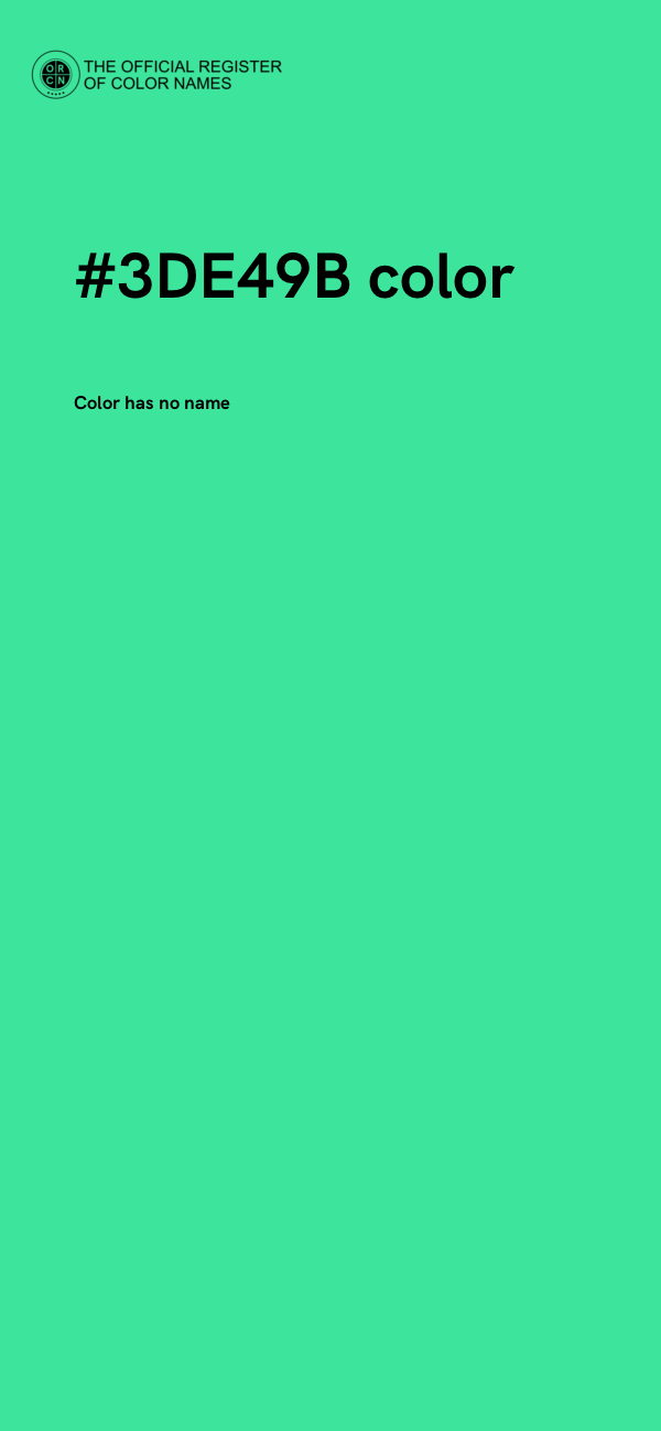 #3DE49B color image