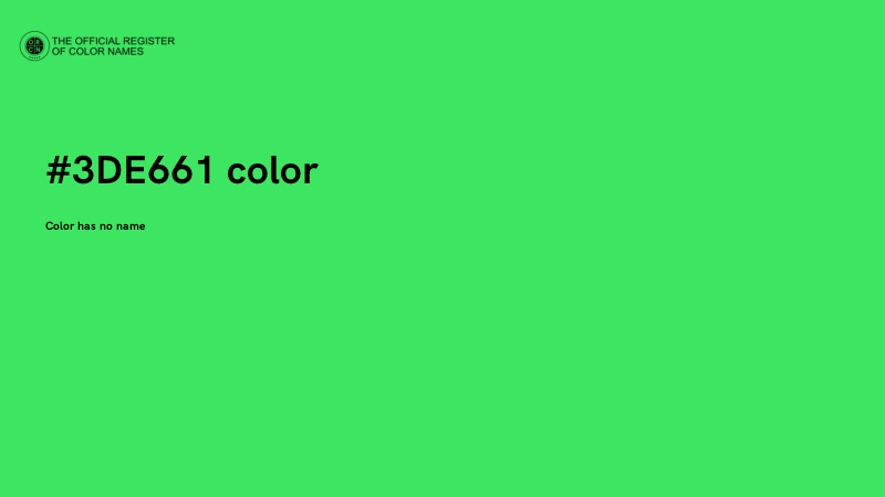 #3DE661 color image