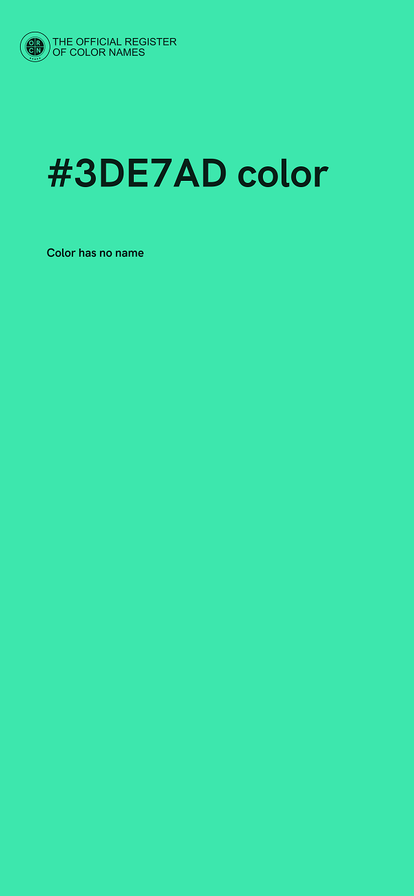 #3DE7AD color image