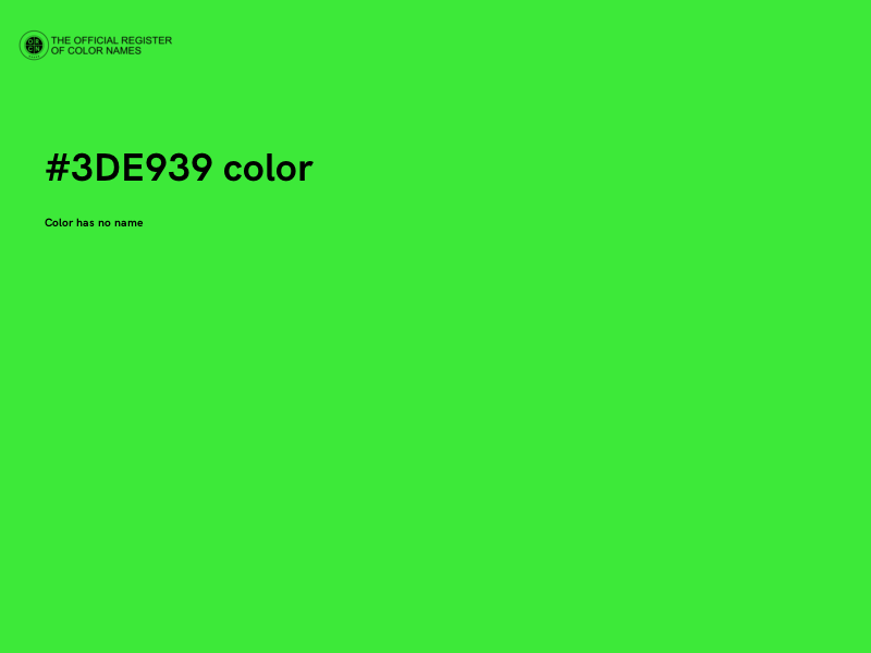 #3DE939 color image