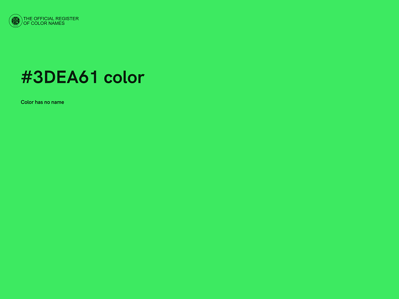 #3DEA61 color image