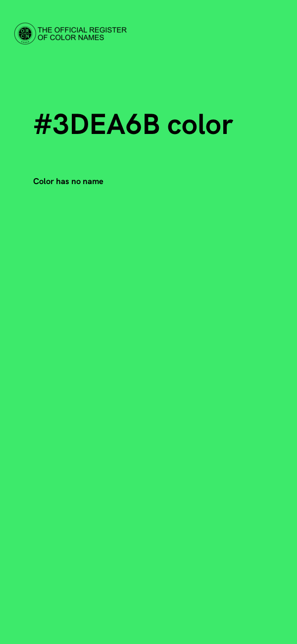 #3DEA6B color image
