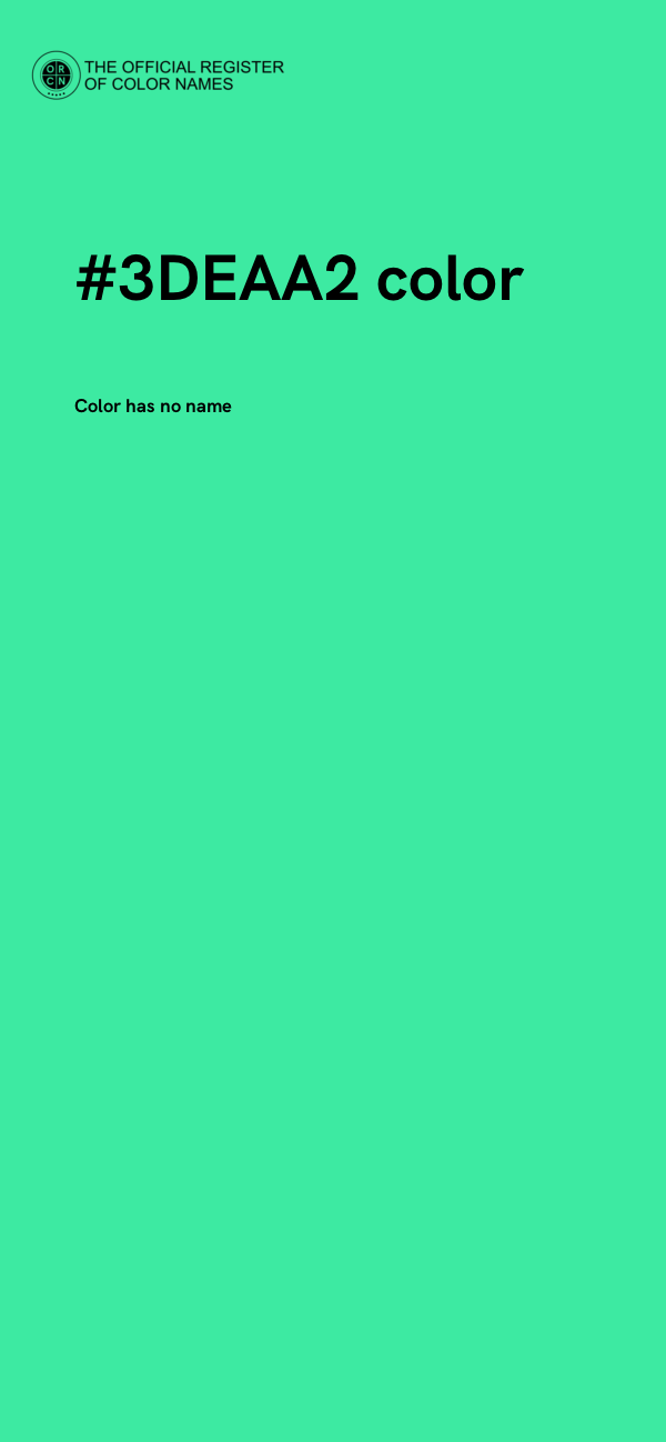 #3DEAA2 color image