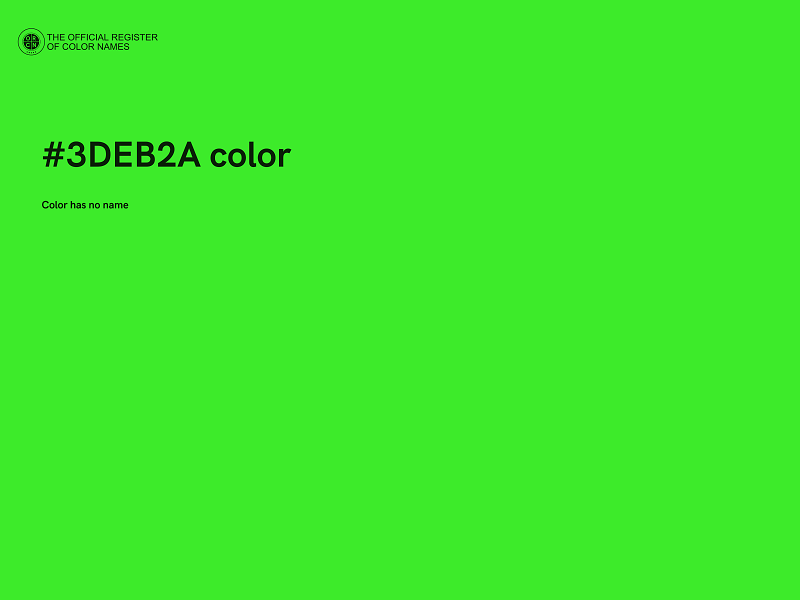 #3DEB2A color image