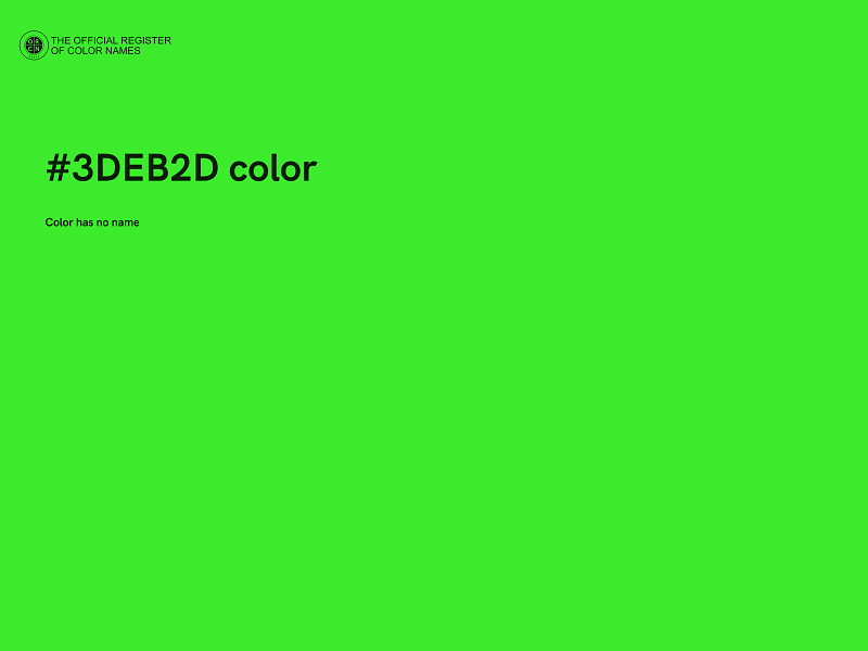 #3DEB2D color image