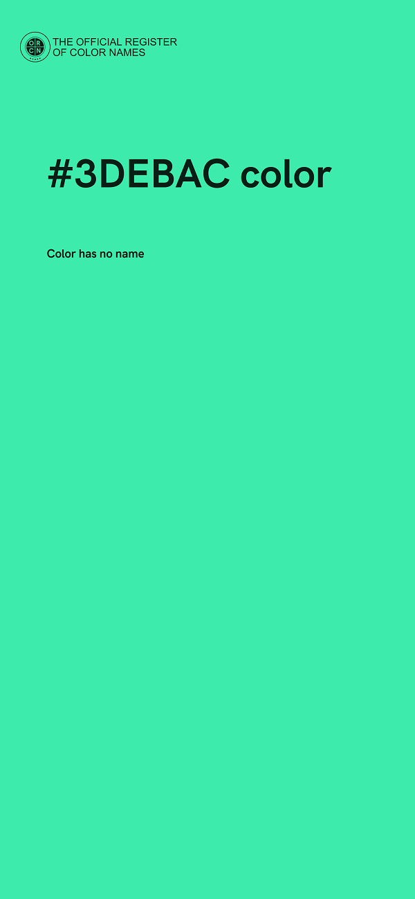 #3DEBAC color image