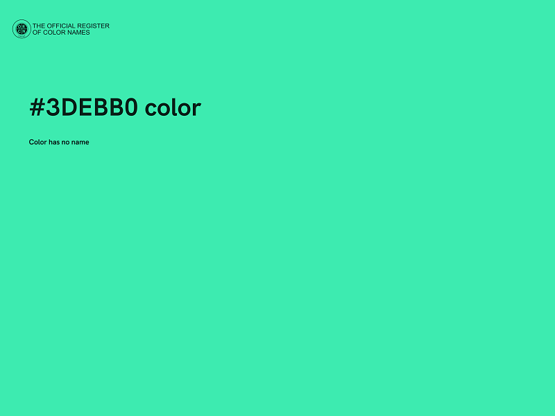 #3DEBB0 color image