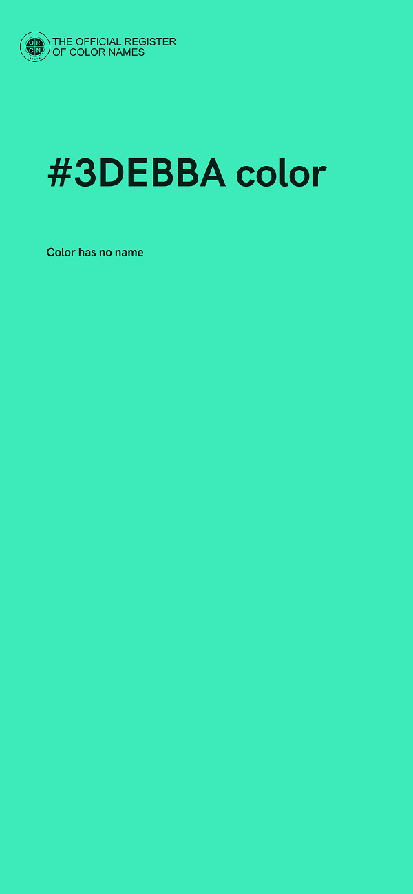 #3DEBBA color image