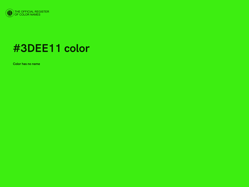 #3DEE11 color image