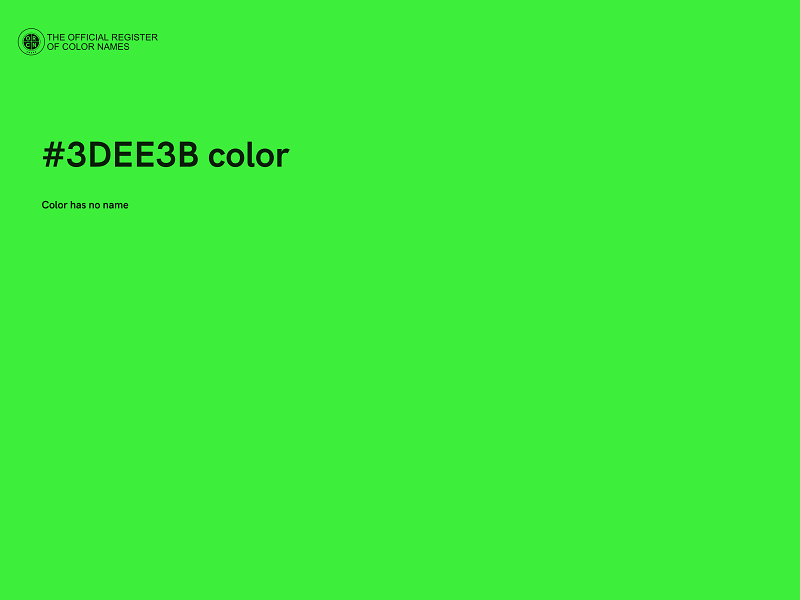 #3DEE3B color image