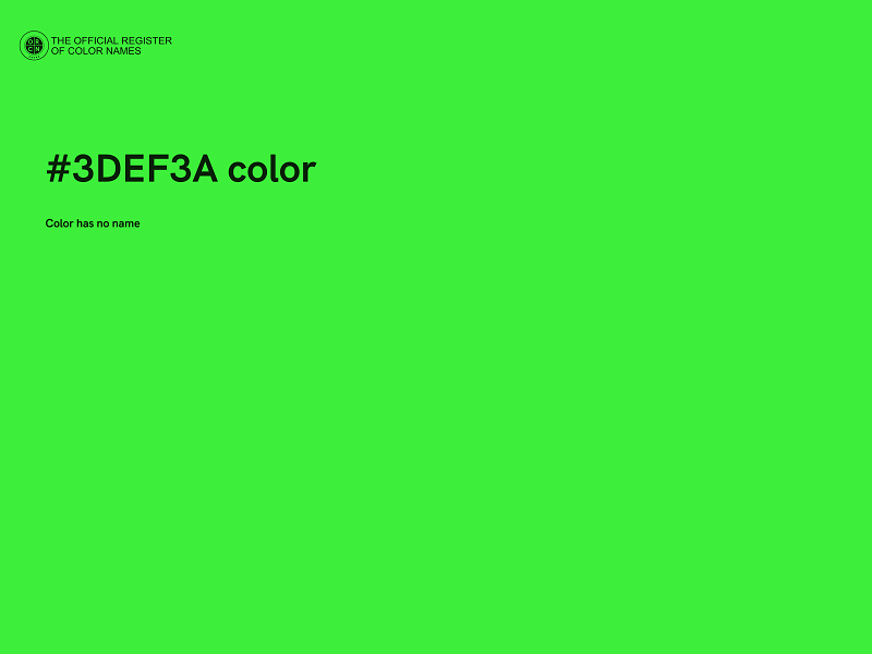 #3DEF3A color image