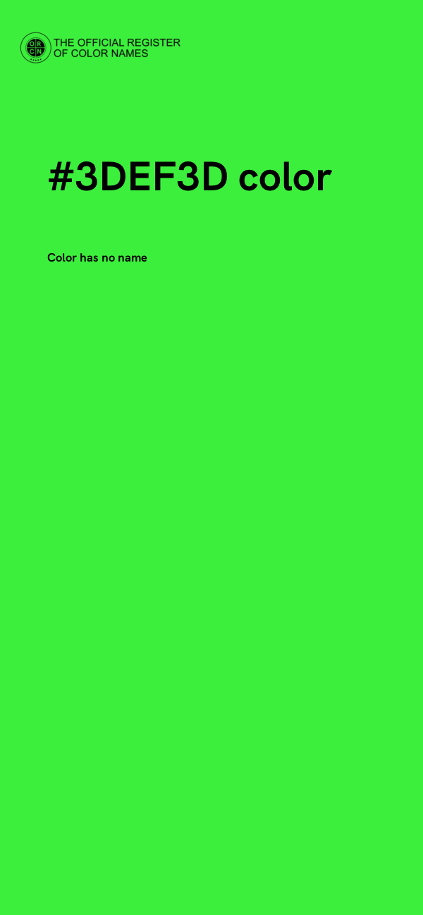 #3DEF3D color image