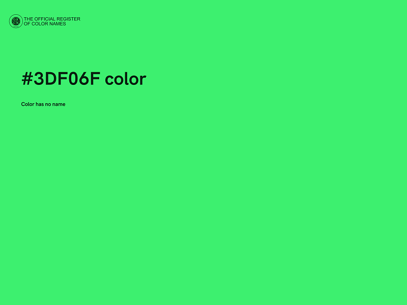 #3DF06F color image