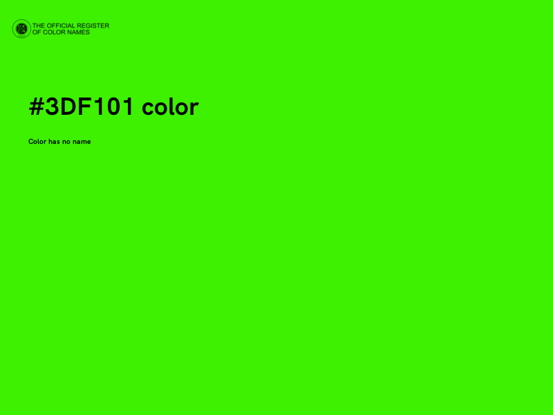 #3DF101 color image