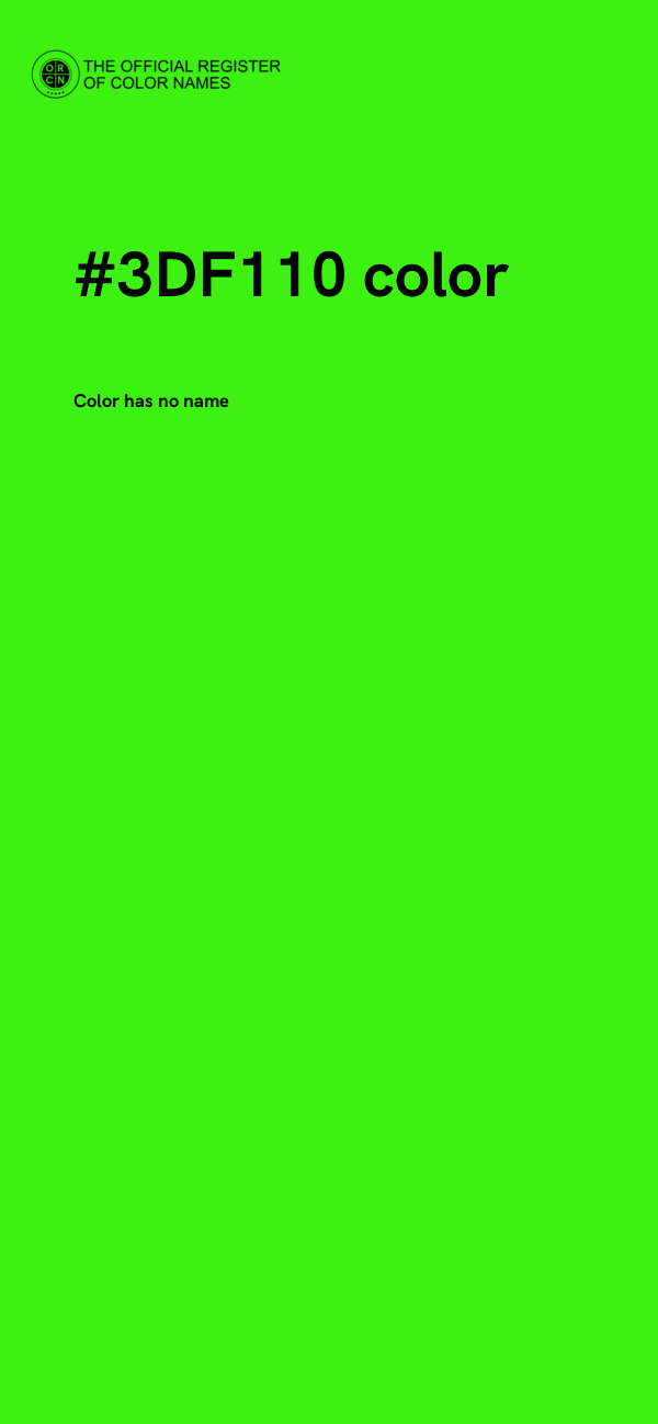 #3DF110 color image