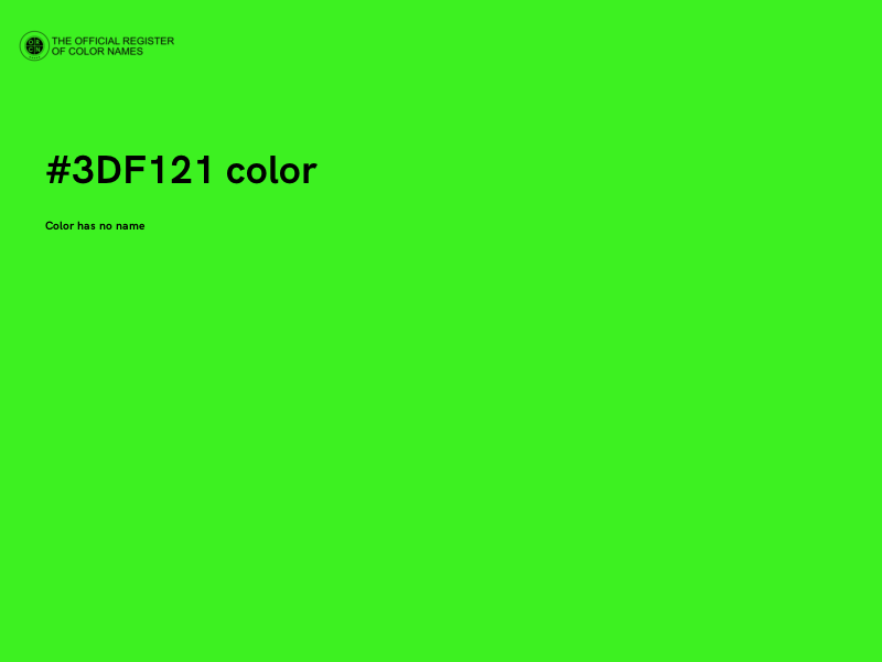 #3DF121 color image