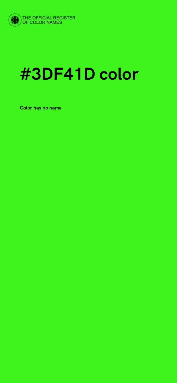 #3DF41D color image