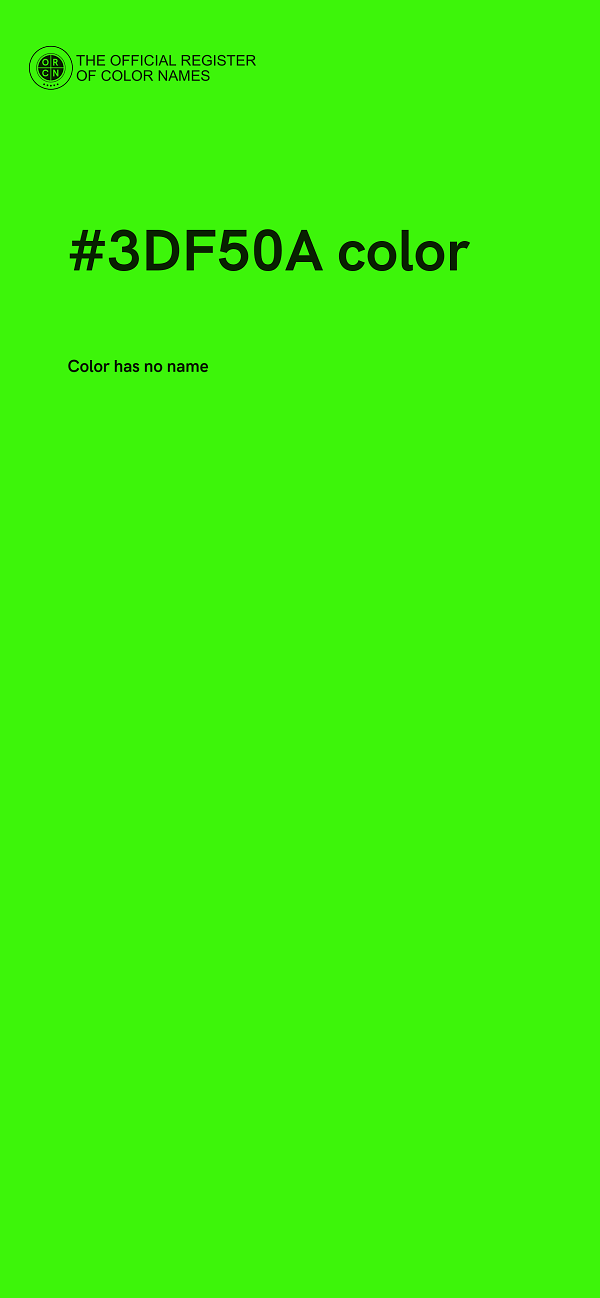 #3DF50A color image
