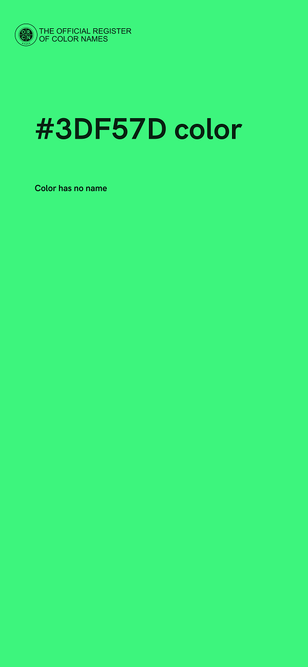 #3DF57D color image