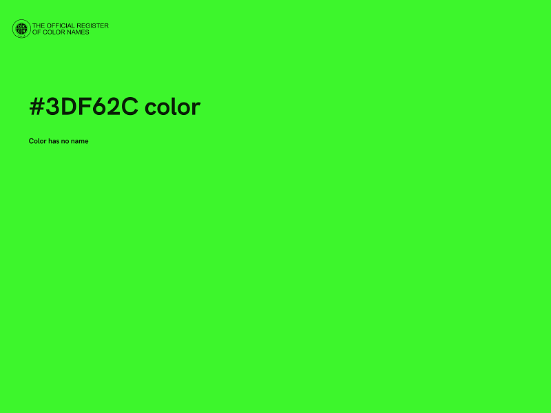 #3DF62C color image